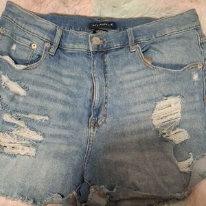 Aeropostale Blue Denim Mom Shorts